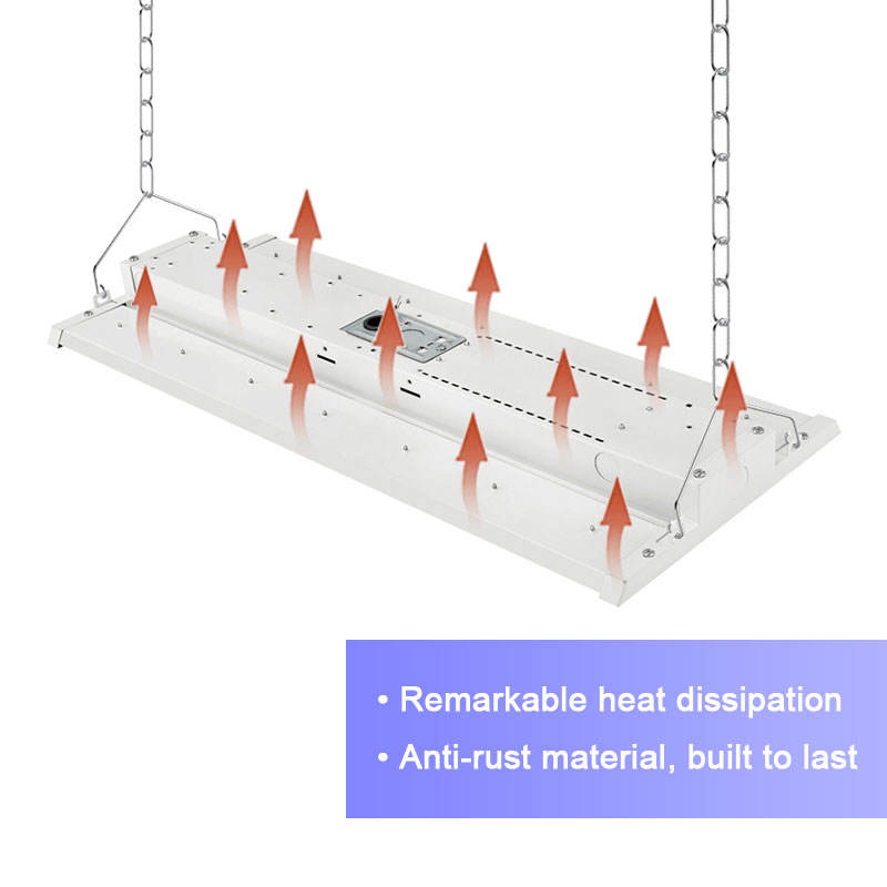 Industrial Factory Us in Stock Dlc CE 130W to 400W 2FT 3FT 4FT Sensor Commercial LED Linear High Bay Light with Battery