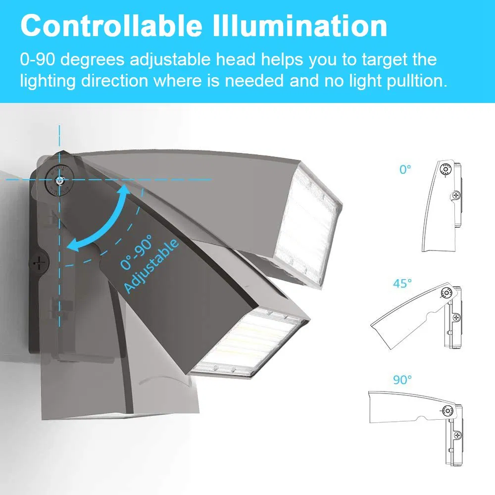 High Efficiency 30W LED Wall Pack with Battery Backup Manufacturer IP65 for Garden Lighting