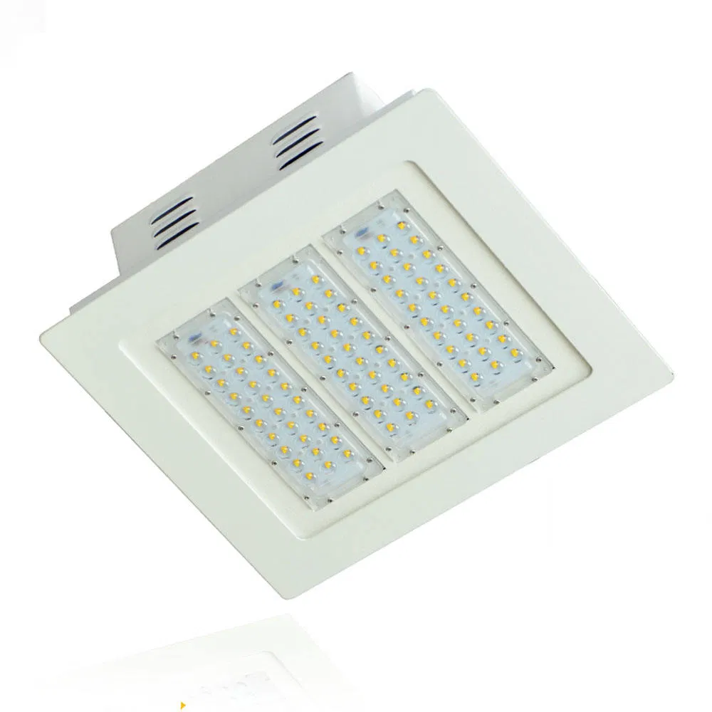 100W Outdoor LED Canopy Light 140lm/W High Brightness Gas Station LED Parking Garage Lights