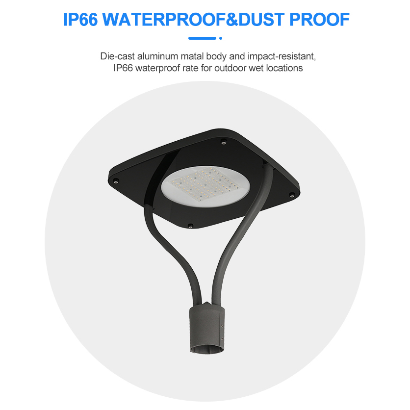 IP66 Waterproof Outdoor Garden Lamp Courtyard Parking Lot Lighting LED Post Top Light