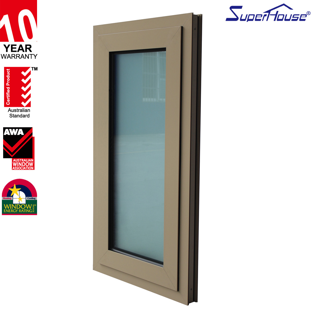 Superhouse Custom AS2047 Certified Aluminum Casement Window Modern Design Bulk Supply for Builders & Contractors Project