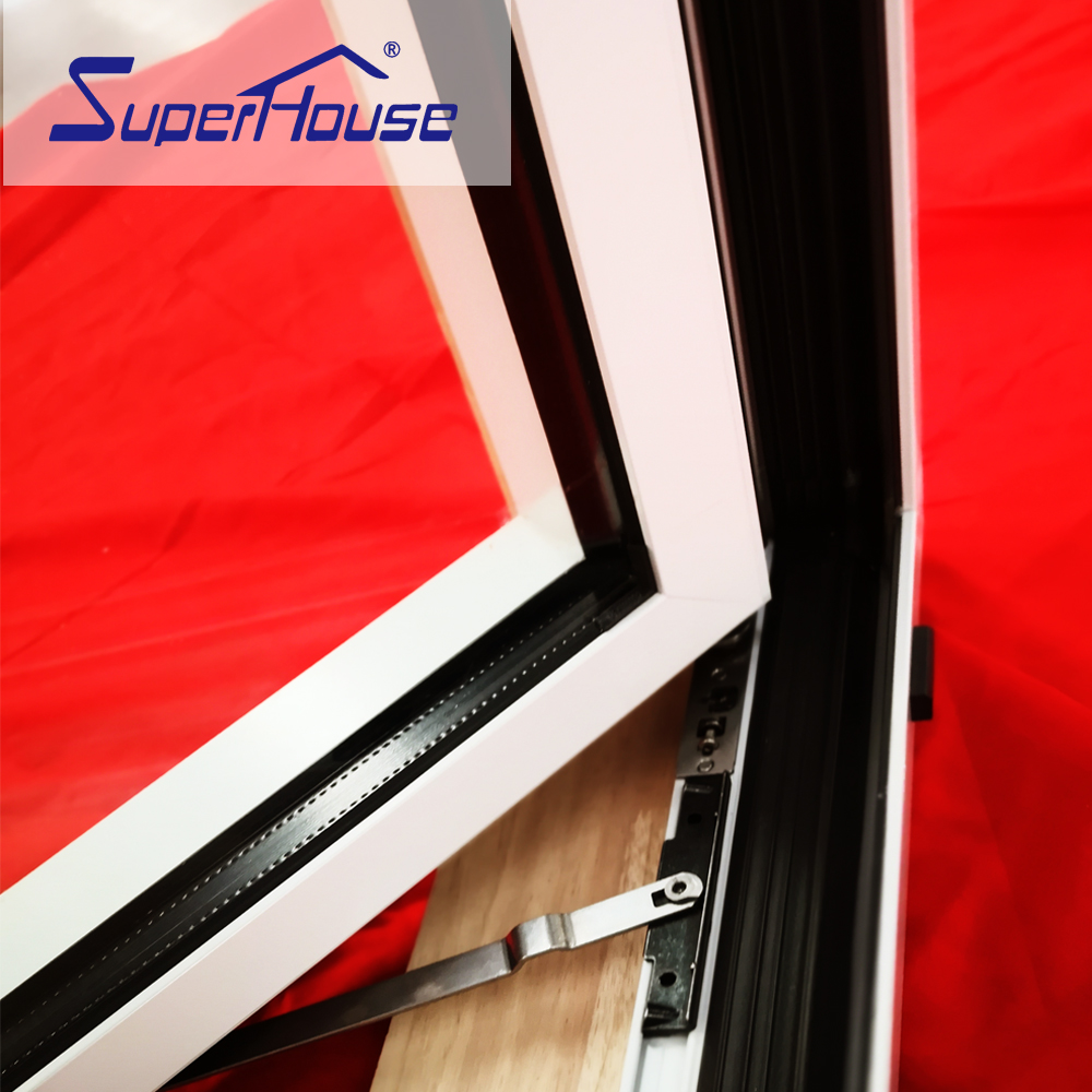 Energy Efficient Modern Design NFRC Certificated for Home High Air Tightness Soundproof Aluminum Tilt-Turn Window