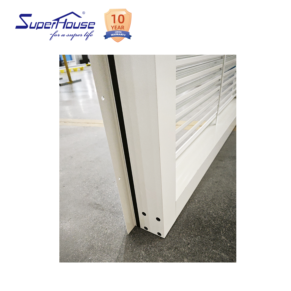 Hurricane Proof Aluminum Fixed Sliding Window Horizontal with Stainless Steel Screen NFRC Energy Star for Hotel Apartment Condo