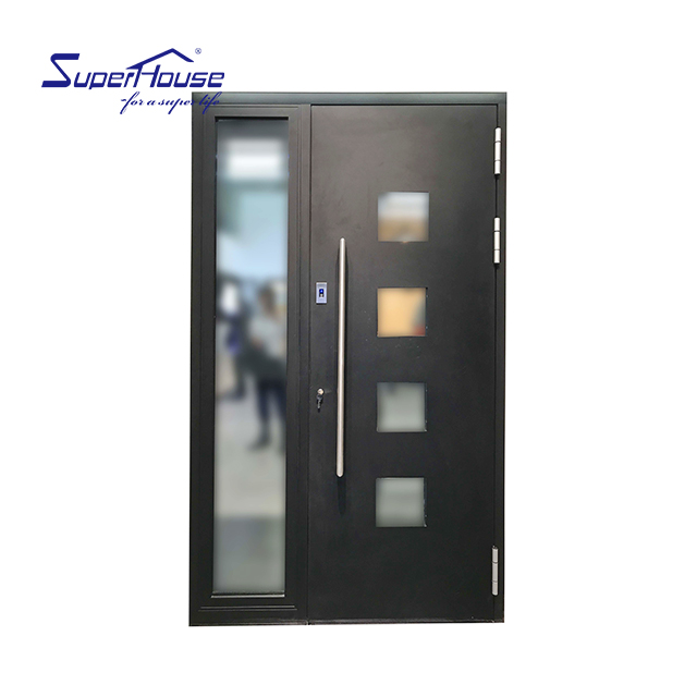 USA villa house popular modern fancy Entry door customized size color design aluminium security sound proof Front entry door
