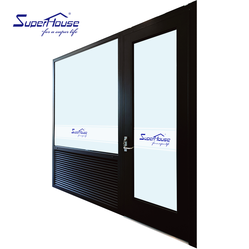 Florida NOA Approved Aluminum Casement Escape Door With Panic Exit Device