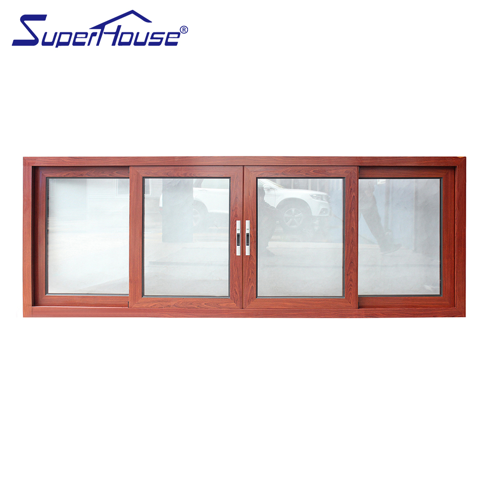 Florida Miami Dade NOA Sliding Window Hurricane Impact Standard Aluminum Double Glazing Sliding windows