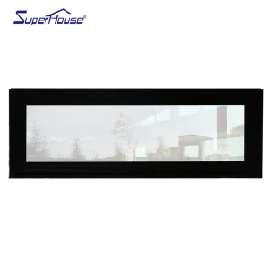 Waterproof Soundproof From Superhouse Aluminum Awning Window White Frame with Tempered Glass Awning Window