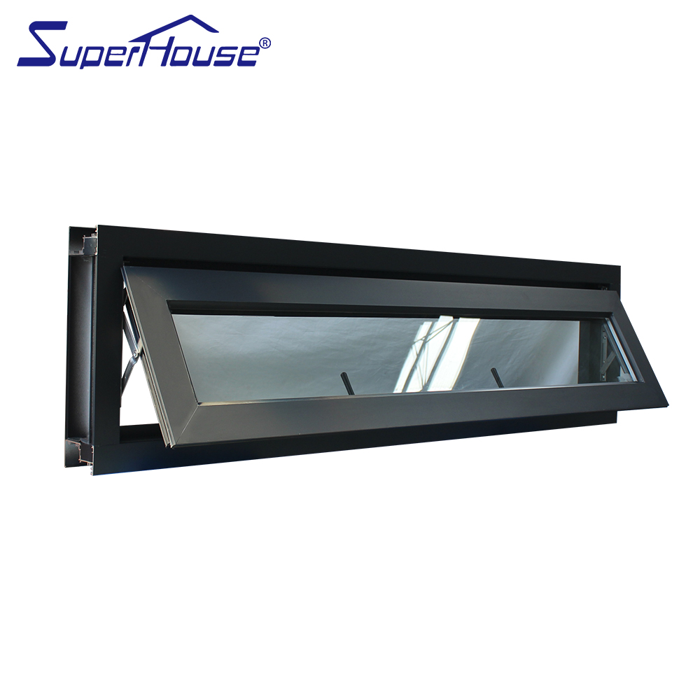 Modern European-style Aluminum Awning Window Soundproof Function Energy Star Qualified Customizable Sizes Colors Graphic Design
