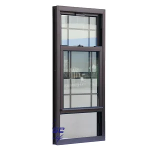 Miami-Dade Certified Hurricane Impact Aluminum Single Hung Window Double Glazed Waterproof  Soundproof  Window for Patio Villa