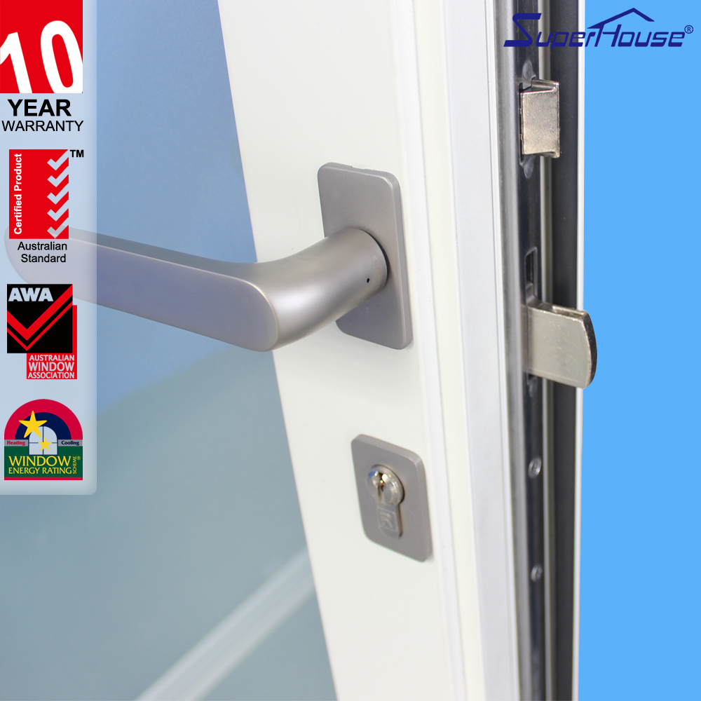 NOA Certified Wind & Hurricane Resistant Modern Aluminum Double Glazed Interior French Doors for Prefabricated Homes