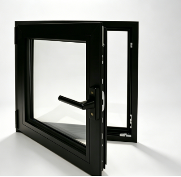 Commercial Restaurant Aluminum Casement Window Double Glazing Multi Point Lock Windproof Heat Insulation Aluminum Swing Window