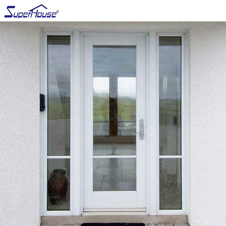 Modern Luxury Aluminum Frame Entry Swing Door Hurricane Impact Resistant Energy Star Double Glazed Glass for Coastal Villa