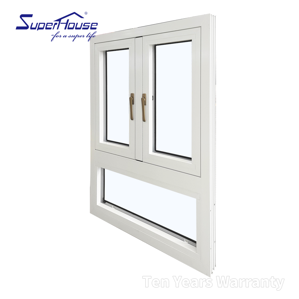 NFRC TITL 24 Thermal Break American Window Big Glass Panel Aluminum Swing Casement Window Outward-Opening Windows
