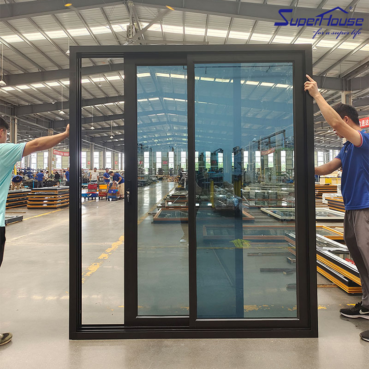 NOA Front Doors for Houses Modern Metal Double Door Ultra Narrow Frame Double Glazed Exterior Front Entry Door