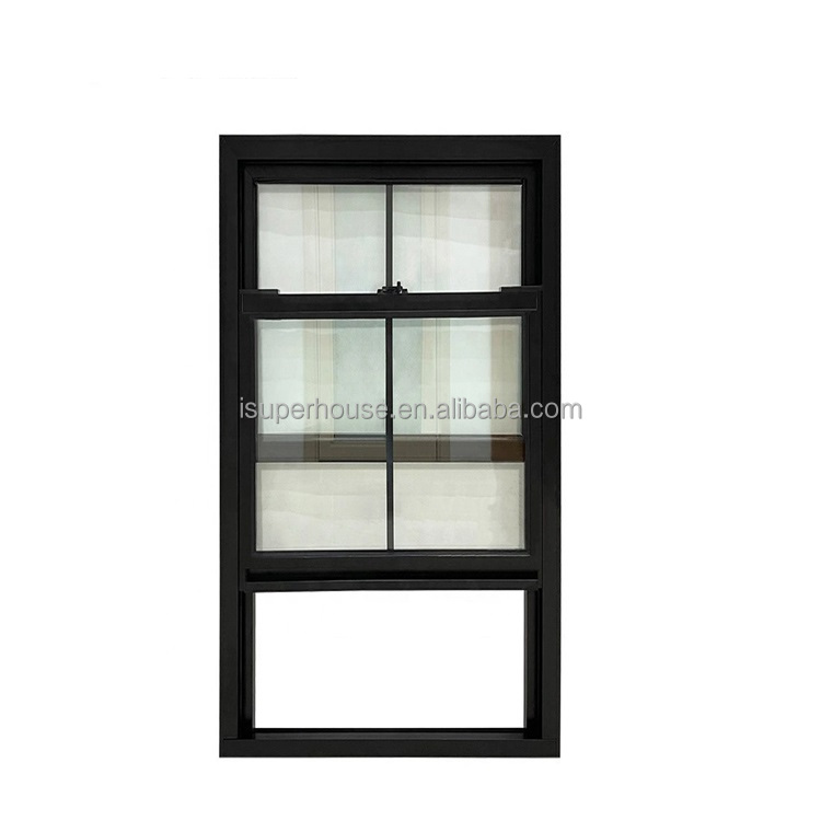 Custom windows Aluminum Double Glass windows Single Hung Window Custom 24x48