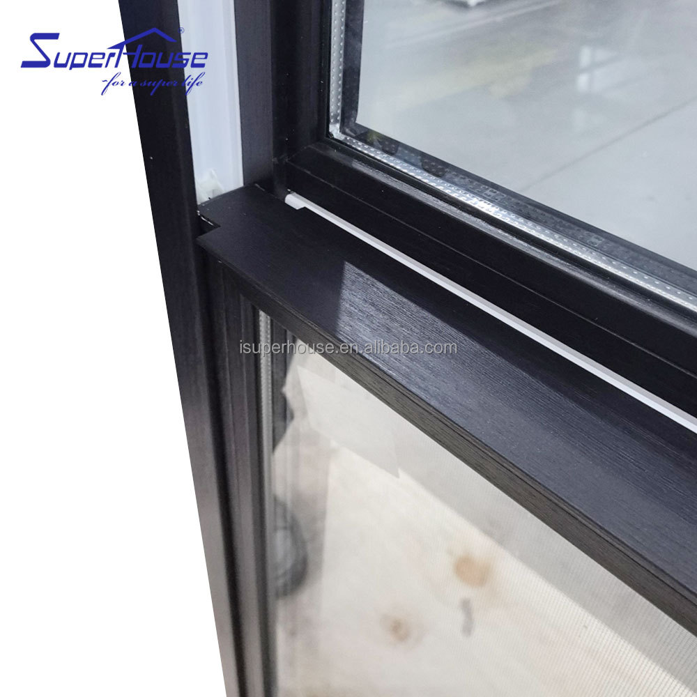 Custom windows Aluminum Double Glass windows Single Hung Window Custom 24x48