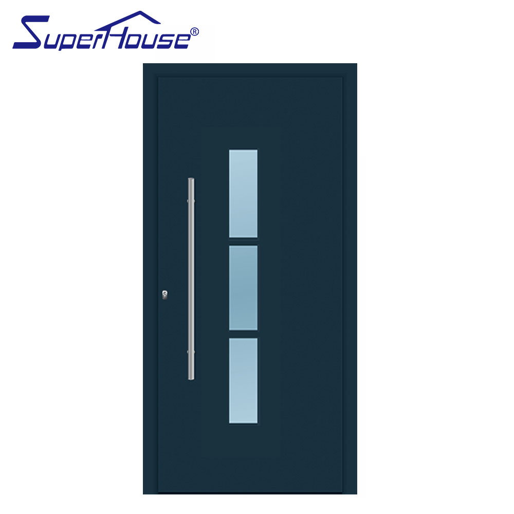 Exterior Door Modern Design Front Iron Doors Entrance Steel Aluminum Plate Entry Security  Door for Villa