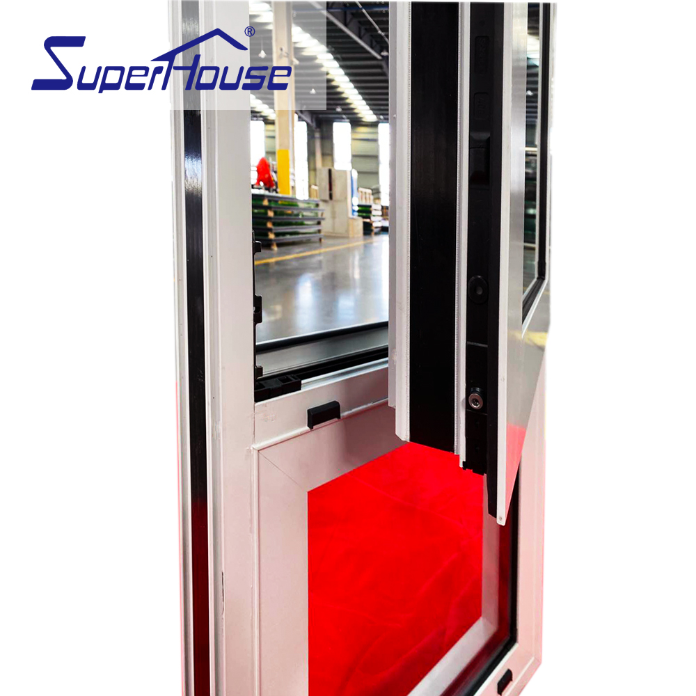 Miami City Modern Hurricane Impact Windows Villas Tilt Turn Sliding Casement Aluminum Alloy Frame Stainless Steel Security