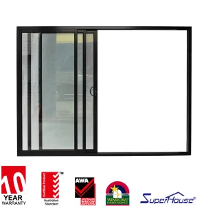Slim Sliding Doors Florida Miami Dade NOA Hurricane Impact Standard Aluminium Horizontal Modern Aluminum Alloy Fiberglass