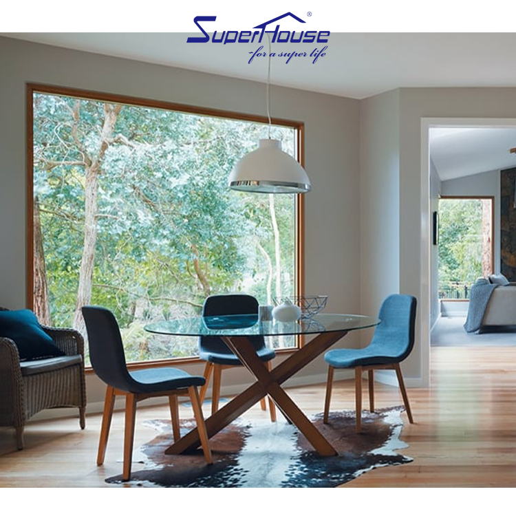 FL29474 Hurricane Impact Fixed window Storefront Shop front fixed window wall curtain wall for residential commercial project