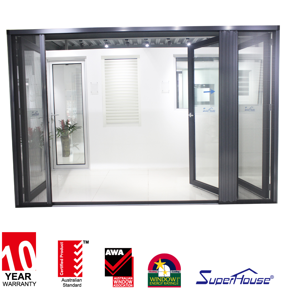 Versatile Minimalist Aluminum Alloy with Sound Insulation and Double Glazing Tempered Glass NFRC Thermal Broke Sliding Door