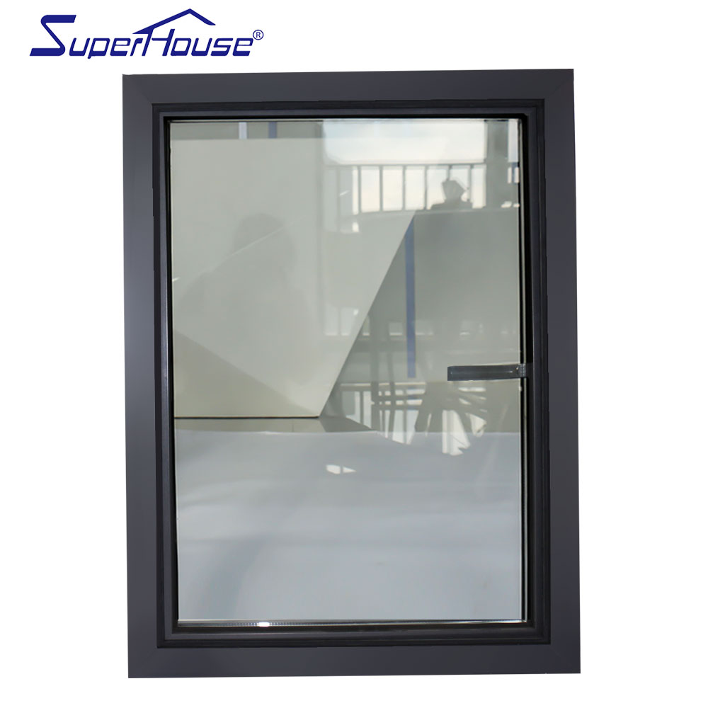 California Title24 Aluminum Thermal Break Casement Window Low-E Coating Multi Point Lock Energy Saving  for California Project