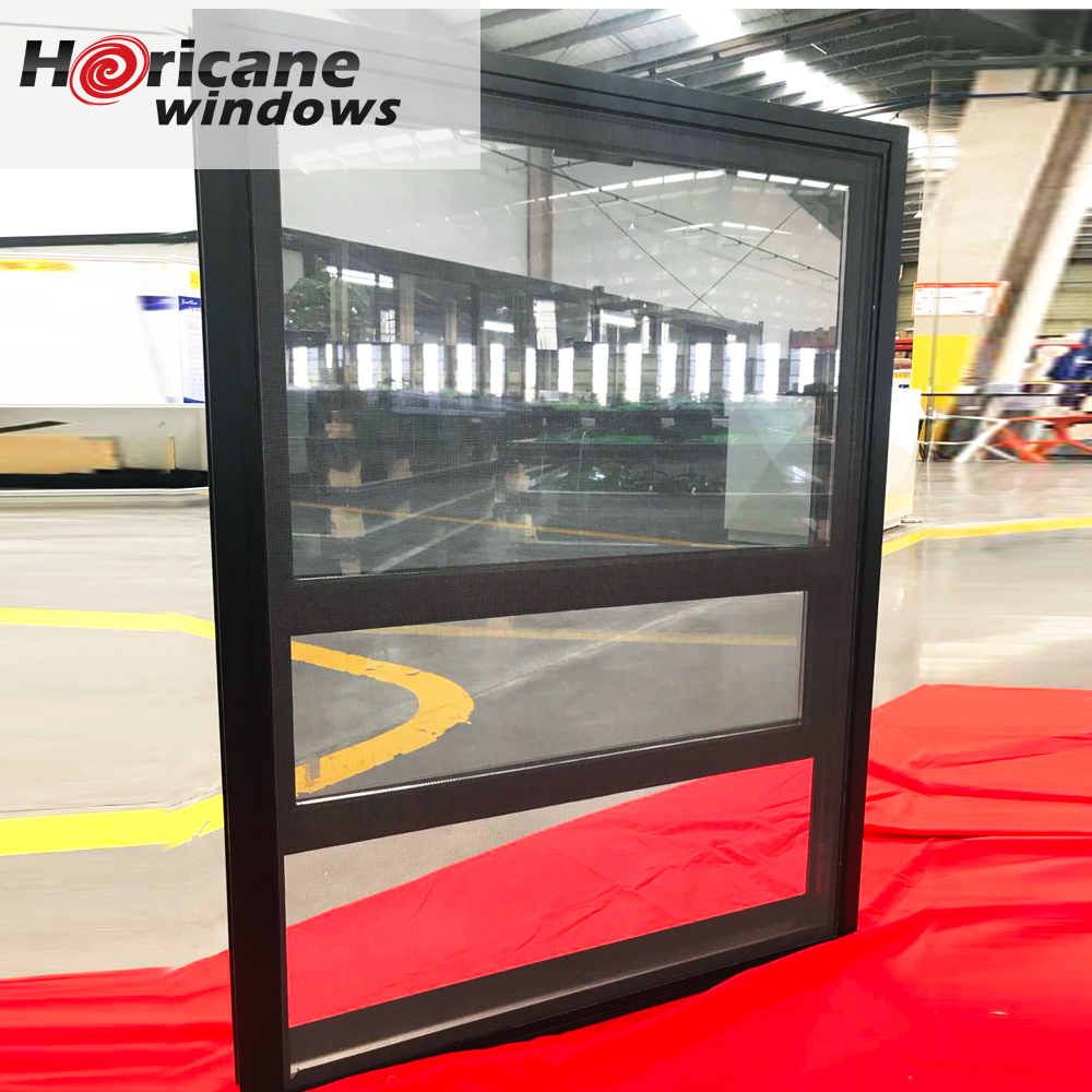 New Building Villa Modular Town House Modern Aluminum Alloy Sliding Window White Black Color Miami-Dade NOA Codes NFRC Tempered