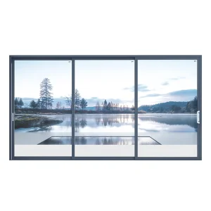 Three Panel Aluminum Glass Sliding Stacker Door