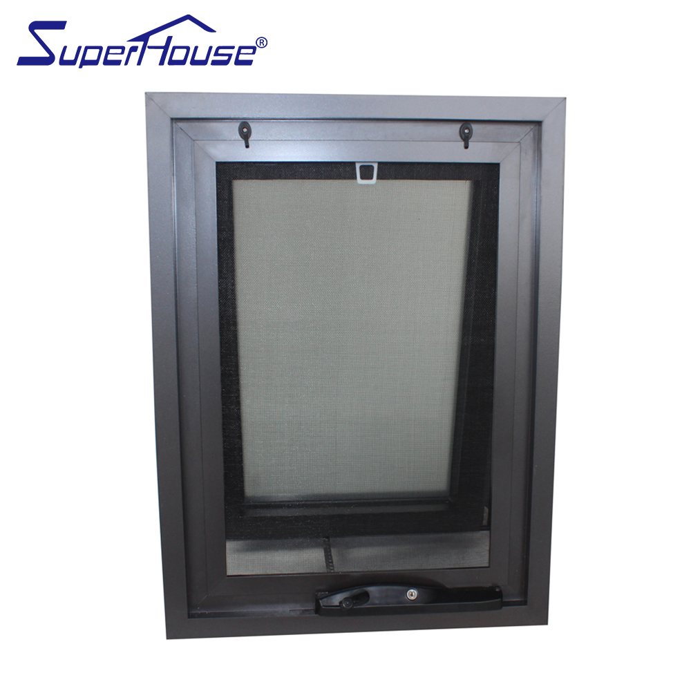 AS2047 Standard Modern Design Aluminum Awning Windows Double Tempered Glass Awning Windows for Sale