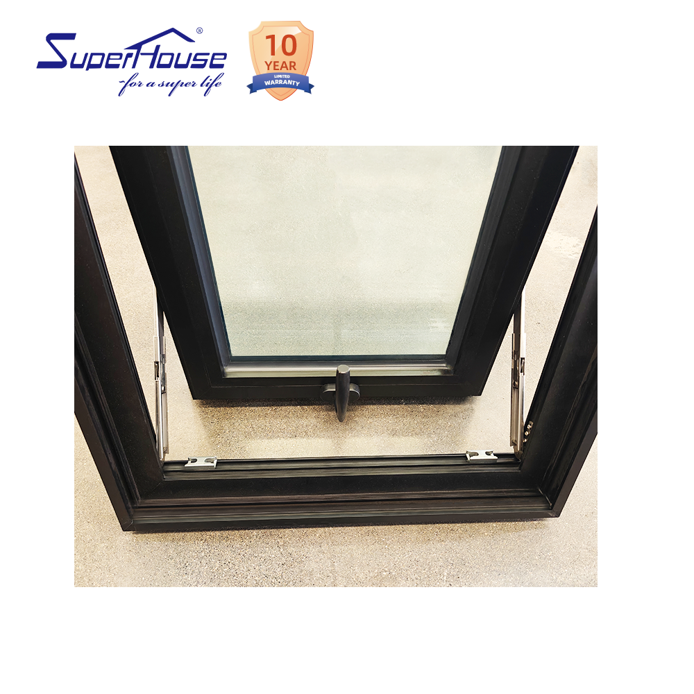 Hurricane Proof NOA NFRC AS2047 Maimi Dade Approval Powder Coating Aluminium Small Awning Window