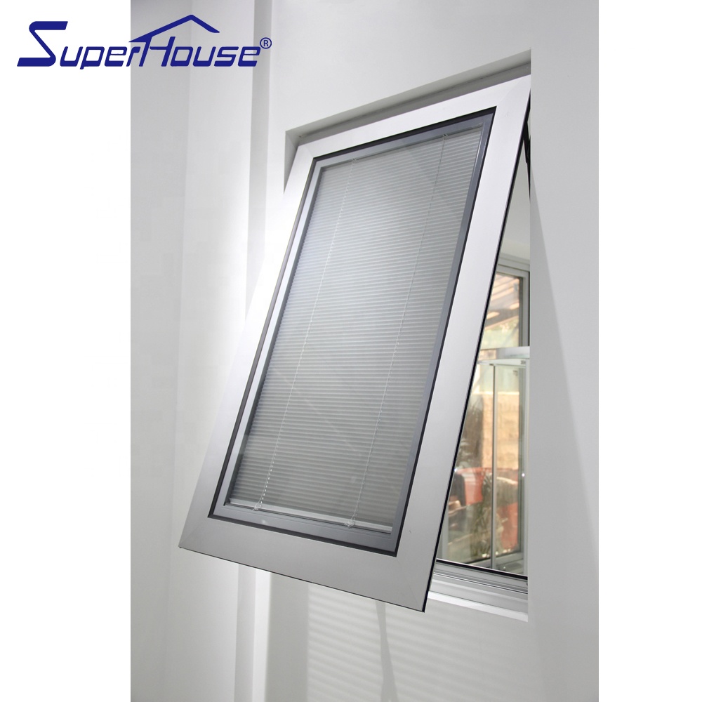 Hot Sale High Performance Double Glass Aluminum Profile Top Fixed Windows Bottom Awning Window