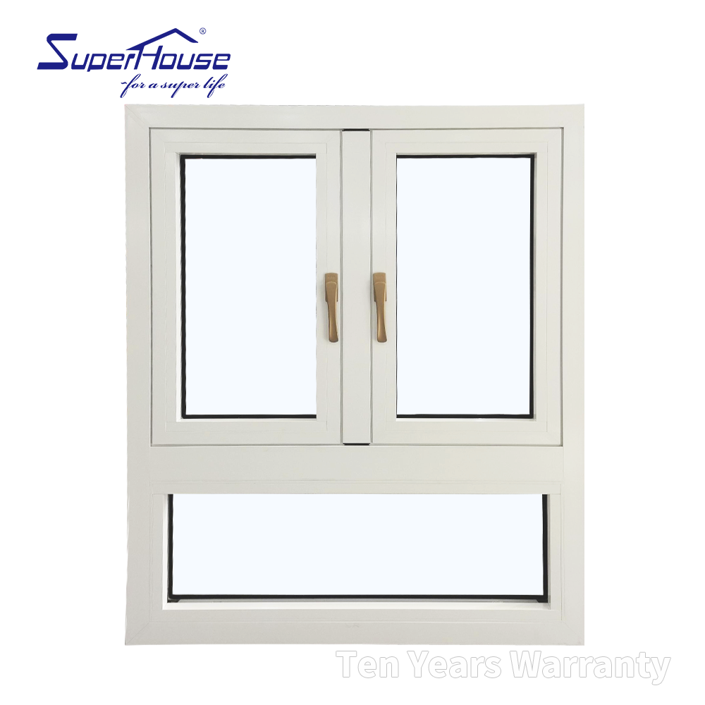 Top Brand Double Glazed Tempered Glass Thermal Break Narrow Frame Modern Swing Design for Homes Aluminum Casement Window