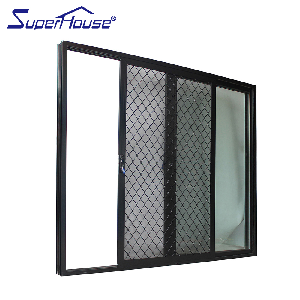 Customized Sliding Glass Door with Security Mesh SLIDING DOORS Partition Doors Graphic Design Modern Exterior Hotel Finished