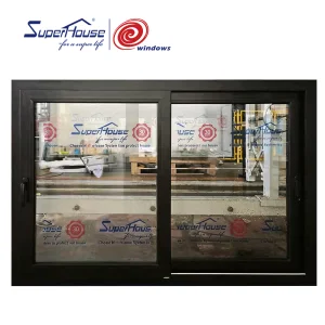 Superhouse Hurricane Proof NFRC NOA FPA AS2047 Standard Double Glass Aluminium Sliding Window Impact windows