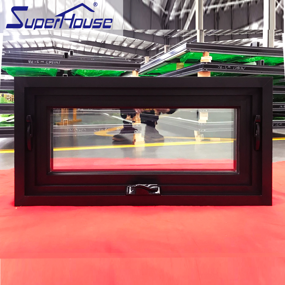 American Style Crank Out Awning Window Thermal Break Aluminum Double Glazed Low-E Glass NFRC Title 24 Energy Star Garage Window
