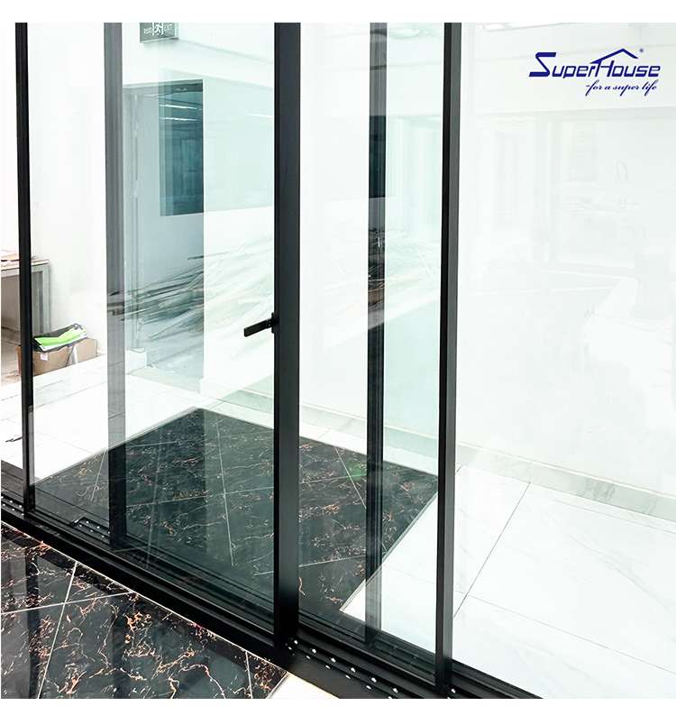NOA Front Doors for Houses Modern Metal Double Door Ultra Narrow Frame Double Glazed Exterior Front Entry Door