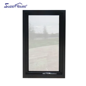 Superhouse NFRC House Hurricane Proof Impact Waterproof Modern Design Soundproof Thermal Break Aluminum Awning Window