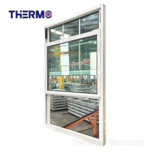 Thermal Break Aluminum Sliding Window Double Glazed Sound Insulation Horizontal Sliding Glass Window