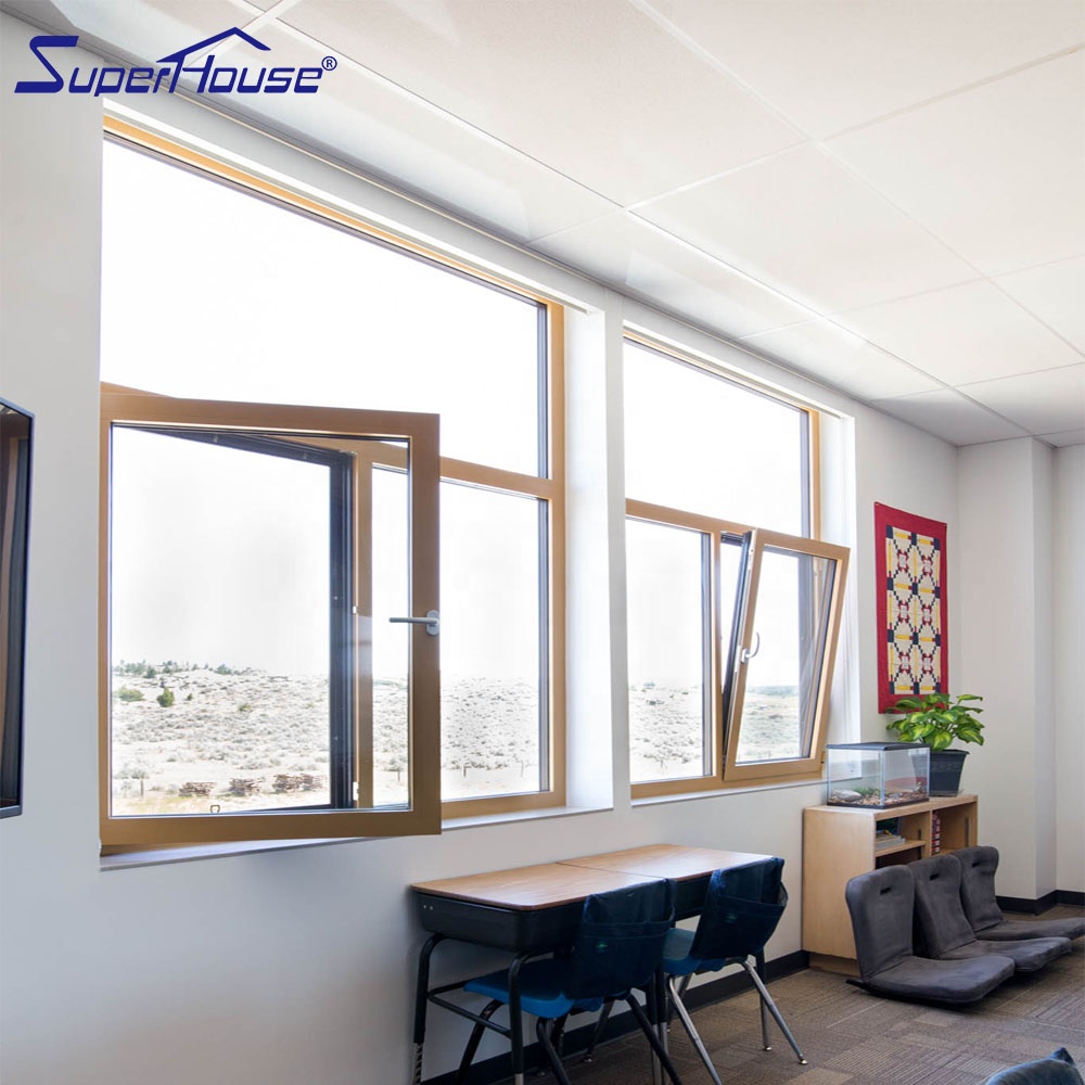 Australian Standard Double Glazed Glass Aluminum Sliding Windows