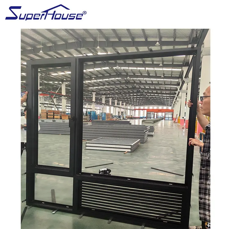 Hotel Sliding Window PTAC Aluminium Louvers Stainless Steel Screen Energy Star Qualified for Modern Design Efficient Airflow