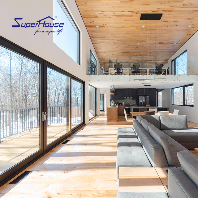 Minimalism Series Window Ultra Double Glass Aluminum Alloy Line Fixed Slimline Window Floor to Ceiling Windows