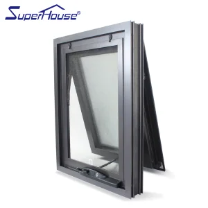 AS2047 Standard Modern Design Aluminum Awning Windows Double Tempered Glass Awning Windows for Sale
