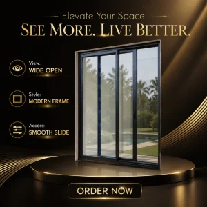 5 Star Hotel Exterior Modern Hurricane Proof Transmittance Laminated Safety Tempered Glass Aluminum Sliding Window Door