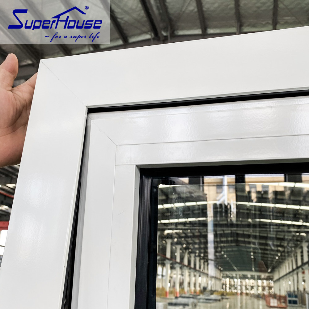 Superhouse Thermal Break Exterior AS2047 Certificated Aluminum Windows for Kitchen & Home Bar White Aluminum Awning Window