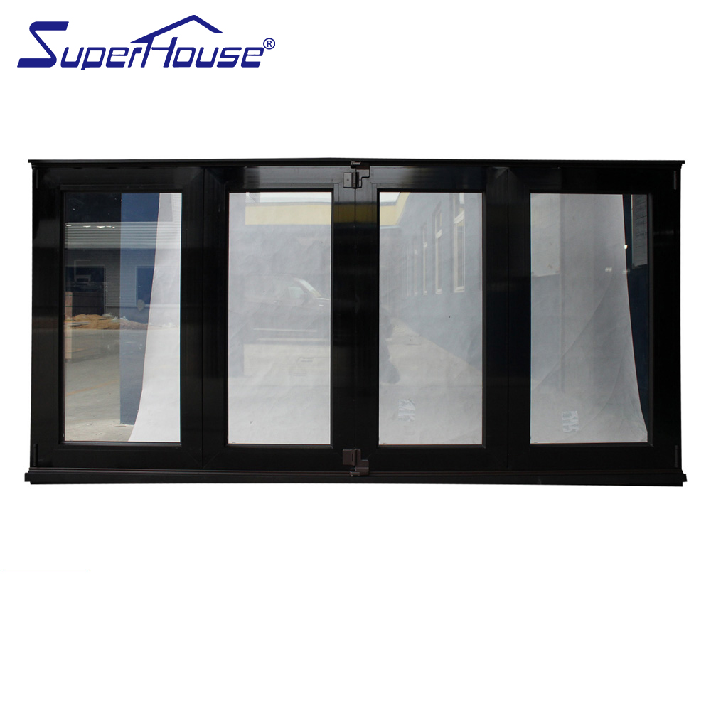 AS2047 Certificated Modern Design with High Quality Glass Windproof and Space-Saving Factory Price Aluminum Folding Door
