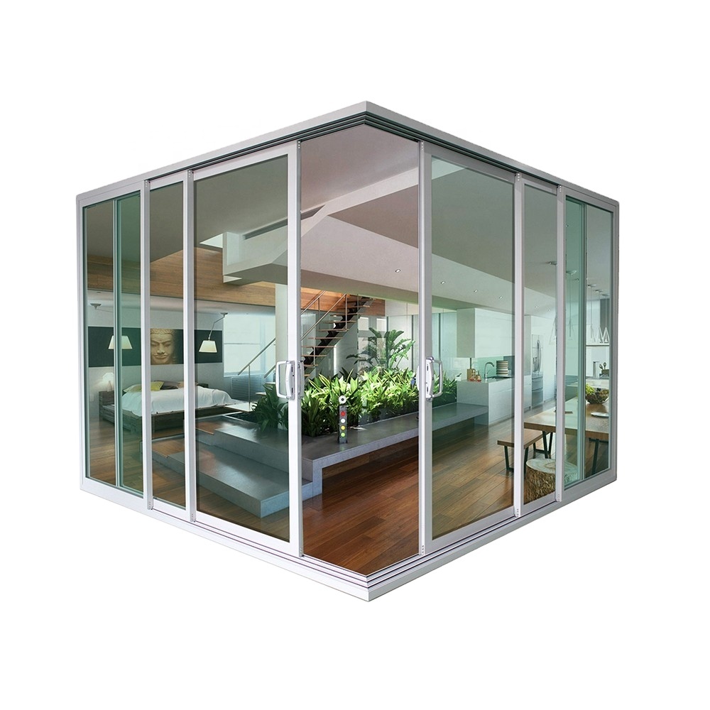 Modern USA Standard Certified Aluminum Alloy Glass Sliding Door with Finished Surface for Hotel Exterior Use