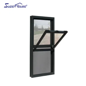 American Style PVC & Aluminium Single Hung Window Custom 23x46 Inch Window Single Hung Window on Sales