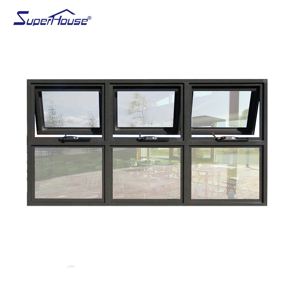 Top Quality Awning+fixed Aluminium Window German Origin Made Hardware Villa Home Manual Aluminum Awning Window