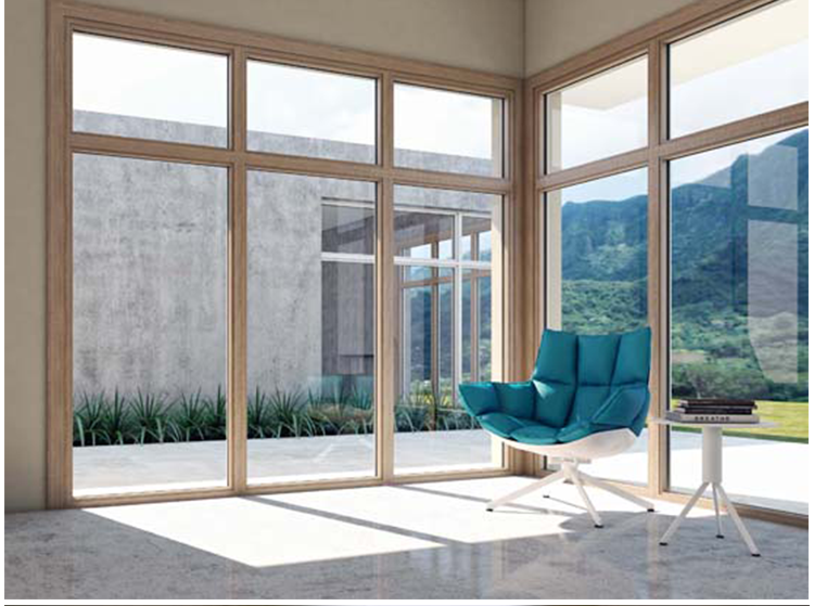 Commercial House Fixed High Transmittance Large Glass System Soundproof Thermal Insulation American Style Windows