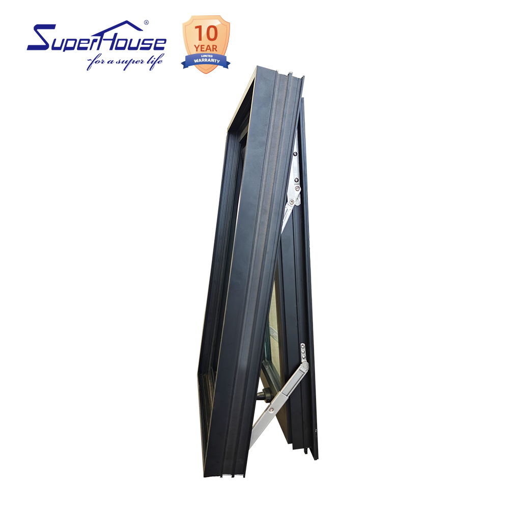 Hurricane Proof NOA NFRC AS2047 Maimi Dade Approval Powder Coating Aluminium Small Awning Window
